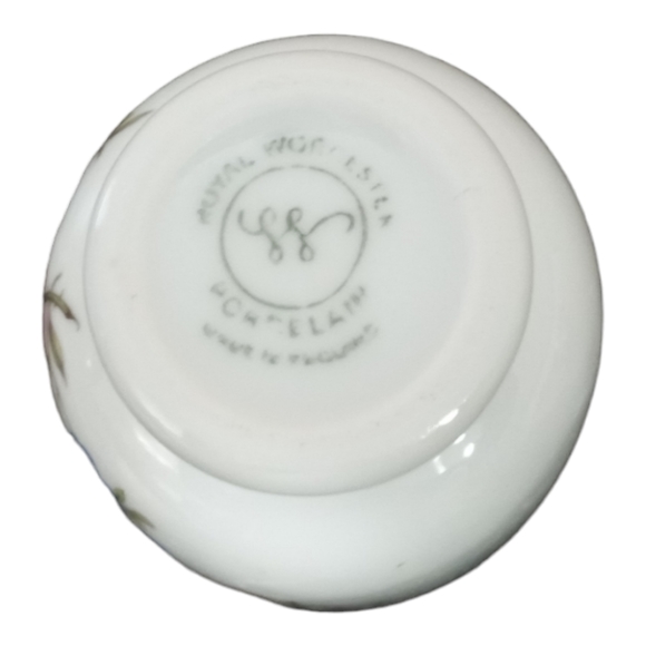 Royal Worcester Egg Coddler Rose Floral England Porcelain - Picture 5 of 6